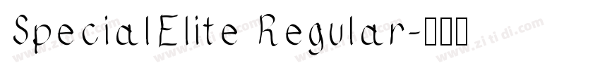 SpecialElite Regular字体转换